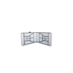 ICEBERG Folding Tables<Bifold Resin Folding Table, Rectangular, 94.5" x 29.9" x 30", White Granite Top, 2/Pack (ICE61273)