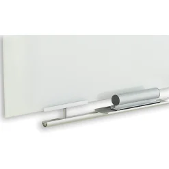 ICEBERG Dry Erase<Clarity Glass Dry-Erase Whiteboard, 5' x 3' (31150)
