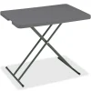 ICEBERG Folding Tables<IndestrucTable TOO Folding Table, Rectangle Top, X-shaped Base, 30" L x 20" W x 28" H, Charcoal