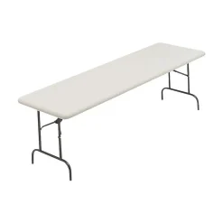 ICEBERG Folding Tables<IndestrucTable TOO 600S Folding Table, 96" x 30", Platinum (65333)