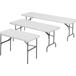 ICEBERG Folding Tables<IndestrucTable TOO 600S Folding Table, 96" x 30", Platinum (65333)