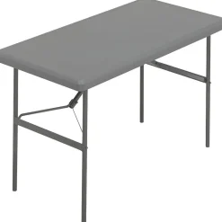 ICEBERG Folding Tables<® IndestrucTables TOO™ 1200 Series Folding Table, 48x24", Charcoal (65207)