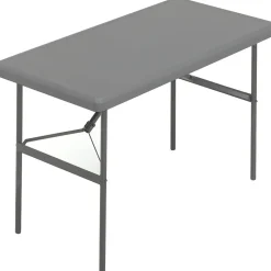 ICEBERG Folding Tables<® IndestrucTables TOO™ 1200 Series Folding Table, 48x24", Charcoal (65207)