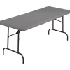 ICEBERG Folding Tables<® IndestrucTables TOO™ 1200 Series Folding Table, 60x30", Charcoal