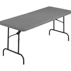 ICEBERG Folding Tables<® IndestrucTables TOO™ 1200 Series Folding Table, 60x30", Charcoal