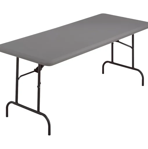 ICEBERG Folding Tables<® IndestrucTables TOO™ 1200 Series Folding Table, 60x30", Charcoal