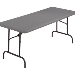 ICEBERG Folding Tables<® IndestrucTables TOO™ 1200 Series Folding Table, 60x30", Charcoal