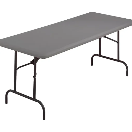 ICEBERG Folding Tables<® IndestrucTables TOO™ 1200 Series Folding Table, 60x30", Charcoal