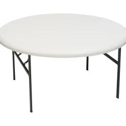 ICEBERG Folding Tables<® IndestrucTables TOO™ 1200 Series Folding Table, 60" Round, Platinum