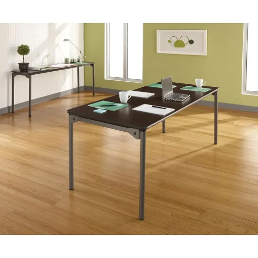 ICEBERG Folding Tables<Maxx Legroom Rectangular Folding Table, Walnut, 29 1/2"H x 72"W x 30"D