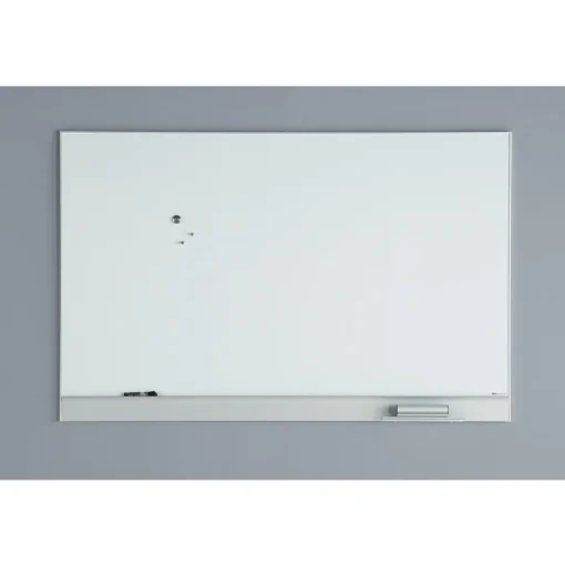 ICEBERG Dry Erase<Polarity Steel Dry-Erase Whiteboard, Aluminum Frame, 6' x 4' (31260)