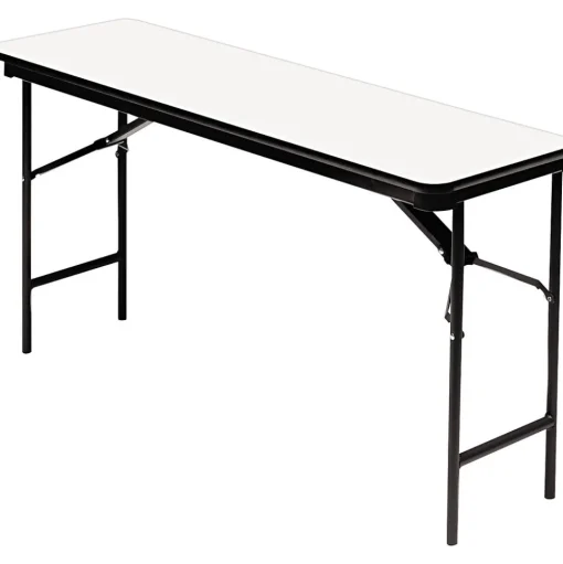 ICEBERG Folding Tables<® Premium Wood Laminate Folding Tables, 72x18", Gray