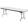 ICEBERG Folding Tables<® Premium Wood Laminate Folding Tables, 96x30", Gray