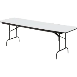 ICEBERG Folding Tables<® Premium Wood Laminate Folding Tables, 96x30", Gray