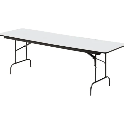 ICEBERG Folding Tables<® Premium Wood Laminate Folding Tables, 96x30", Gray