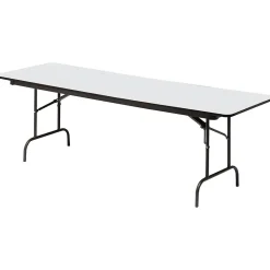 ICEBERG Folding Tables<® Premium Wood Laminate Folding Tables, 96x30", Gray
