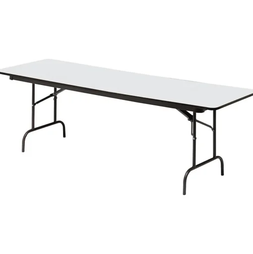 ICEBERG Folding Tables<® Premium Wood Laminate Folding Tables, 96x30", Gray