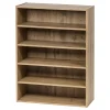 Iris Bookcases<31.51" 5-Shelf Bookcase, Brown (596986)