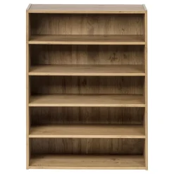 Iris Bookcases<31.51" 5-Shelf Bookcase, Brown (596986)