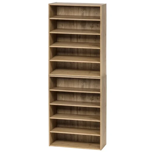 Iris Bookcases<31.51" 5-Shelf Bookcase, Brown (596986)