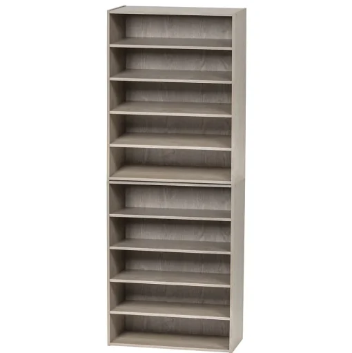 Iris Bookcases<31.51" 5-Shelf Bookcase, Gray (596987)
