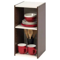 Iris Shelving<® 11" x 23" Space Saving Shelf, Sema Series, Walnut Brown (596303)