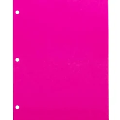 JAM Paper Multipurpose Paper<3 Hole Punch 24lb Colored Paper, 8.5 x 11, Ultra Fuchsia Pink, 100 Sheets/Pack (354428163)