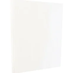JAM Paper Card Stock<80 lb. Cardstock Paper, 8.5" x 11", White Glossy, 50 Sheets/Pack (01034702F)