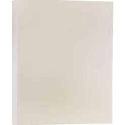 JAM Paper Card Stock<110 lb. Cardstock Paper, 8.5" x 11", Opal Ivory Stardream, 50 Sheets/Pack (173SD8511OP285)