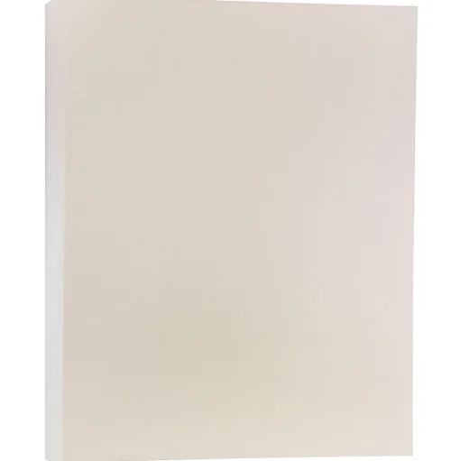 JAM Paper Card Stock<110 lb. Cardstock Paper, 8.5" x 11", Opal Ivory Stardream, 50 Sheets/Pack (173SD8511OP285)