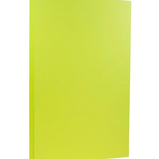 JAM Paper Card Stock<65 lb. Cardstock Paper, 8.5" x 14", Ultra Lime Green, 50 Sheets/Pack (16730929)