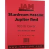 JAM Paper Card Stock<110 lb. Cardstock Paper, 8.5" x 11", Jupiter Red Stardream, 50 Sheets/Pack (173SD8511JU285)