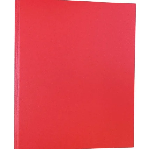 JAM Paper Card Stock<110 lb. Cardstock Paper, 8.5" x 11", Jupiter Red Stardream, 50 Sheets/Pack (173SD8511JU285)