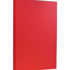 JAM Paper Card Stock<65 lb. Cardstock Paper, 8.5" x 14", Brite Hue Red, 50 Sheets/Pack (16730927)