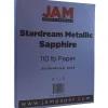 JAM Paper Card Stock<110 lb. Cardstock Paper, 8.5" x 11", Sapphire Blue Stardream, 50 Sheets/Pack (173SD8511SI285)