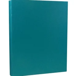 JAM Paper Card Stock<80 lb. Cardstock Paper, 8.5" x 11", Teal, 250 Sheets/Ream (1524384B)