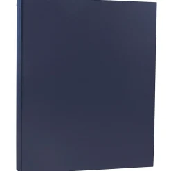 JAM Paper Card Stock<80 lb. Cardstock Paper, 8.5" x 11", Navy Blue, 250 Sheets/Ream (LEBA242B)