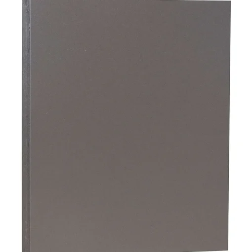 JAM Paper Card Stock<80 lb. Cardstock Paper, 8.5" x 11", Dark Gray, 50 Sheets/Pack (26396471)