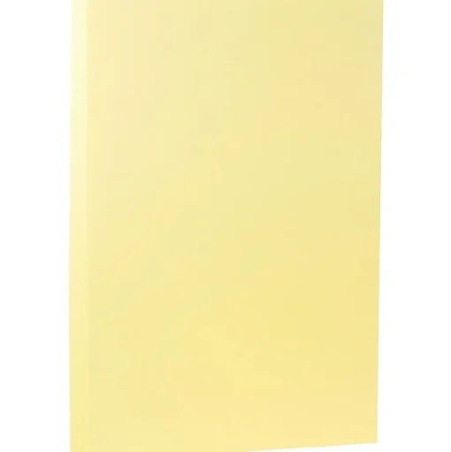 JAM Paper Card Stock<80 lb. Cardstock Paper, 8.5" x 14", Light Yellow, 50 Sheets/Pack (16729341)