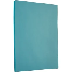 JAM Paper Card Stock<65 lb. Cardstock Paper, 8.5" x 11", Blue, 50 Sheets/Pack (101899)