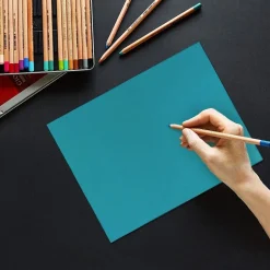 JAM Paper Card Stock<65 lb. Cardstock Paper, 8.5" x 11", Blue, 50 Sheets/Pack (101899)