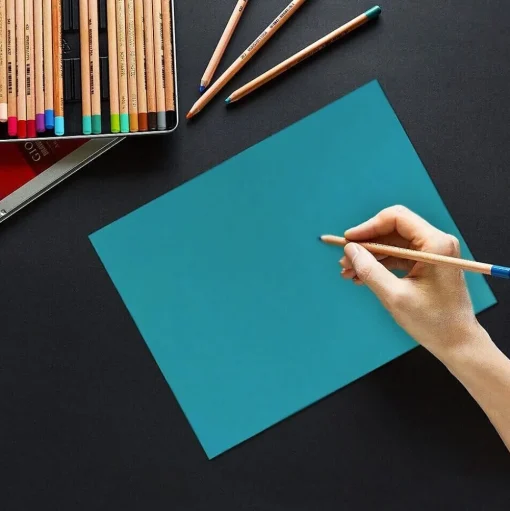 JAM Paper Card Stock<65 lb. Cardstock Paper, 8.5" x 11", Blue, 50 Sheets/Pack (101899)