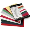 JAM Paper Card Stock<8.5" x 11" Cardstock, 100lb, Holiday Variety Pack, 100/pack (81211-C-HLDY-1)