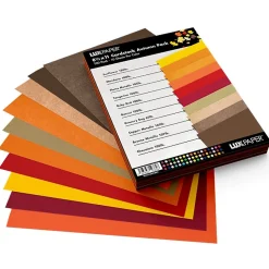 JAM Paper Card Stock<8.5" x 11" Cardstock, 100lb, Autumn Variety pack 100/pack (81211-C-ATMN-1)