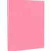JAM Paper Card Stock<8.5" x 11" Color Cardstock, 65lb, Ultra Pink, 100/pack (103614G)