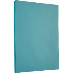 JAM Paper Card Stock<8.5" x 11" Colored Cardstock, 65lb, Blue, 100/pack (101899G)