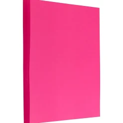 JAM Paper Multipurpose Paper<8.5" x 11" Multipurpose, 24 lbs., Ultra Fuchsia Pink, 100 Sheets/Pack (184931)