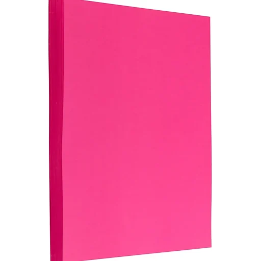 JAM Paper Multipurpose Paper<8.5" x 11" Multipurpose, 24 lbs., Ultra Fuchsia Pink, 100 Sheets/Pack (184931)