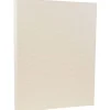 JAM Paper Card Stock<8.5" x 11" Parchment Cardstock, 65lb, Pewter Silver, 100/pack (96600800G)