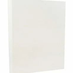 JAM Paper Card Stock<8.5" x 11" Parchment Cardstock, 65lb, White, 100/pack (171114G)